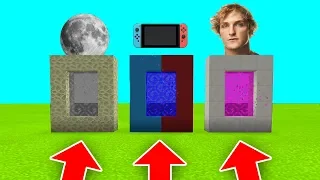 DO NOT CHOOSE THE WRONG PORTAL IN Minecraft PE (Moon, $24M Hillside Mansion & Nintendo Switch)