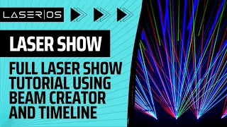 Laser show tutorial for LaserOS! Beam Creator and LaserCube