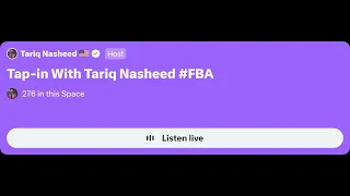 Tap-in With Tariq Nasheed #FBA