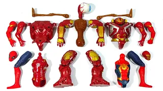 Merakit Mainan ironman vs Spider-Man vs Siren Head dan Hulk Buster Avengers Superhero Toys