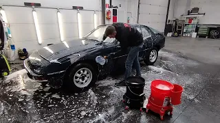 Porsche 924 full detail interior - exterior and paint correction