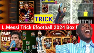 Bigtime L.Messi Trick Efootball Box Draw 2024 | Kiss Messi Trick Efootball 2024