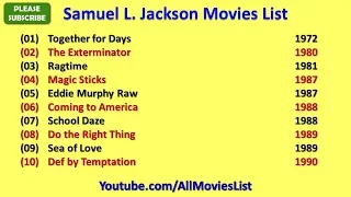 Samuel L Jackson Movies List