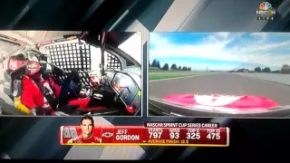 Jeff Gordon's first laps in the #88 car