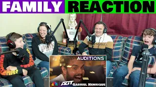 Family Reaction - Gabriel Henrique Receives GOLDEN BUZZER AGT 2023@GabrielHenriqueMusic