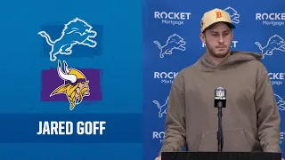 Jared Goff postgame media availability | 2023 Week 16: Lions vs. Vikings