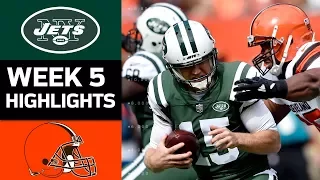 Jets vs. Browns | NFL Week 5 Game Highlights