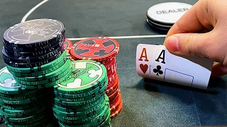 FACING A 5-BET IN A $1,500 POT!!! - Poker Vlog 119