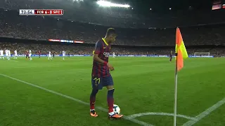 Neymar's First Game at Camp Nou