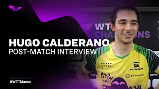 Hugo Calderano Post-Match Interview | WTT Champions Macao 2023