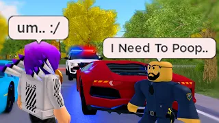 Cop Got Really Mad At Me.. My Friends Paid For My Tickets.. (Roblox)