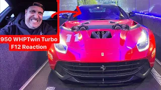 BILLIONAIRE MIKE FREAKS OUT IN FIRST TWIN TURBO FERRARI F12 RIDE…