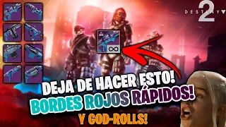 FARMEA ARMAS NEOMUNA! BORDES ROJOS RÁPIDOS Y GOD-ROLLS! LIGHTFALL DESTINY 2