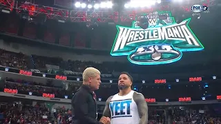 Cody Rhodes ayuda  Jey Uso - WWE RAW 18 de Marzo 2024 Español