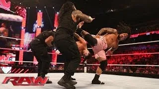 Big E Langston & The Usos vs. The Shield - Six-Man Tag Team Match: Raw, Oct. 28, 2013