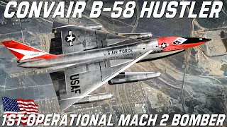 B-58 Hustler | The First Operational Mach 2 Bomber Made By Convair | Upscaled Footage