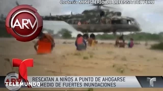 Rescatan a niños a punto de ahogarse en Perú | Al Rojo Vivo | Telemundo