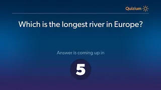 Which is the longest river in Europe?   Europe Quiz