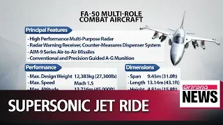 Reporter flies in South Korea's supersonic fighter aircraft FA-50