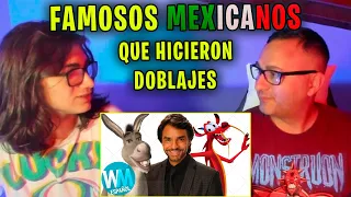 REACCION a TOP 10 FAMOSOS MEXICANOS QUE HICIERON DOBLAJE 🇲🇽 - TODA MI INFANCIA EN UN VIDEO😁