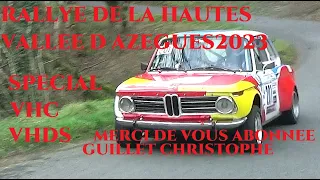 RALLYE DE LA HAUTE VALLÉE D AZEGUES SPÉCIAL VHC VHRS