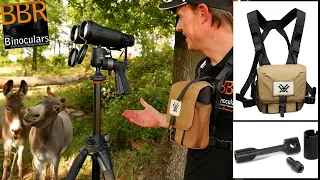 Vortex GlassPak Binocular Harness, Vortex Uni-Daptor & Vortex Diamondback HD 15x56 Binoculars