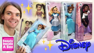 UNBOXING New Disney Store Dolls And Review (Esmeralda, Meg, Wendy And Alice)