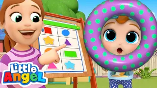 Learning Shapes At Home | Little Angel Kids Songs & Nursery Rhymes