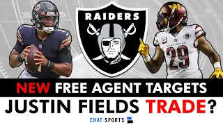 NEW Raiders Free Agent Targets For Day 2 Of NFL Free Agency + Justin Fields Trade Rumors