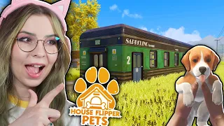 Zamieszkałam w... POCIĄGU?! 🚂 - House Flipper: Pets DLC #03