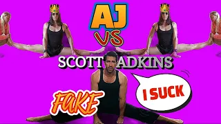 How To Do Scott Adkins's FAKE SPLITS | ANYONE CAN DO THIS SECRET SPLITS TrIck #stretchingtips