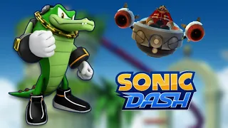 SONIC DASH | upgrade character VECTOR Boss fight gameplay