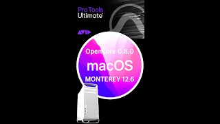 Mac Pro 5,1 Pro Tools 2022,9 Monterey 12,6 Opencore 0,8,0 #shorts