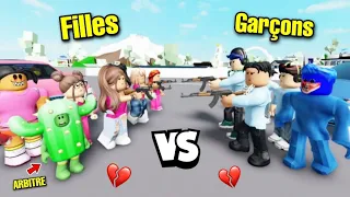 CACTUS ET LE DUEL FILLES CONTRE GARÇONS ! BROOKHAVEN - ROBLOX