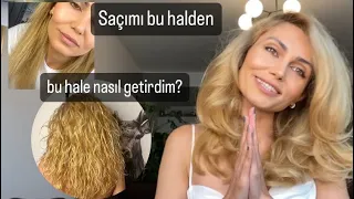 Kökünden kopmuş saçlarımı iki yılda toparladım 🙏🏻