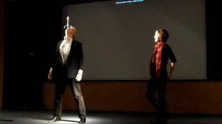 Sword Swallowing at the Ig Nobel Roadshow !!