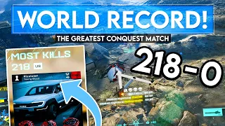 This Battlefield 2042 World Record is now UNTOUCHABLE... 218-0 Conquest