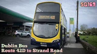 Dublin Bus | Route 42D (DCU to Portmarnock) | Full Route Visual | SG169 (161-D-39462)