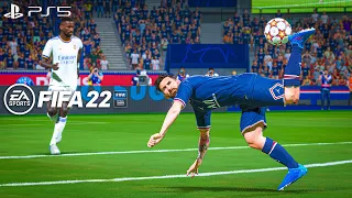 FIFA 22 PS5 | PSG Vs Real Madrid | UEFA Champions League 22/23 | 4K Gameplay