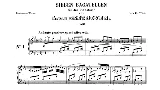 Beethoven / Esteban Sánchez, 1968: Bagatelles, Op. 33 - MHS 1246/1247