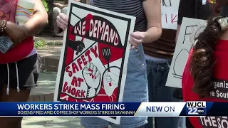 Coffee shop employees fired after going on strike