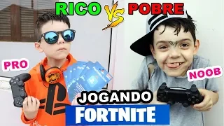 RICO VS POOR PLAYING FORTNITE