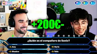 ILLOJUAN y BENIJU se APUESTAN 50 SUBS en QUIEN QUIERE SER MILLONARIO | illojuan mejores momentos