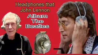 Headphones John Lennon wore while recording the final album of the Beatles are set to fetch £3,000.