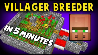 Auto Villager Breeder in 5 minute! [STILL works]