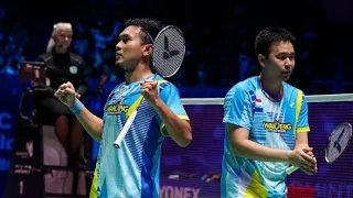 Mohammad Ahsan/Hendra Setiawan Vs Goh V Shem/Tan Wee Kiong..New Zealand Open