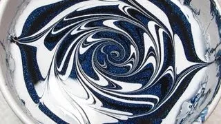 Midnight Swirl Water Marble Nail Art Tutorial