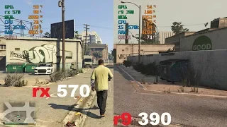 RX 570 vs R9 390 test 5 games