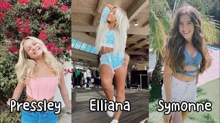 Pressley Hosbach Vs Elliana Walmsley Vs Symonne Harrison Tiktok Dance Battle September 2021