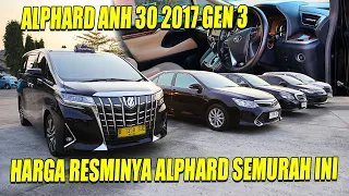 ALPHARD GENERASI 3 ANH 30 EX BB, HARGA RESMINYA SEGINI DOANG, BANYAK MOBIL MEWAH EX BB LAINNYA